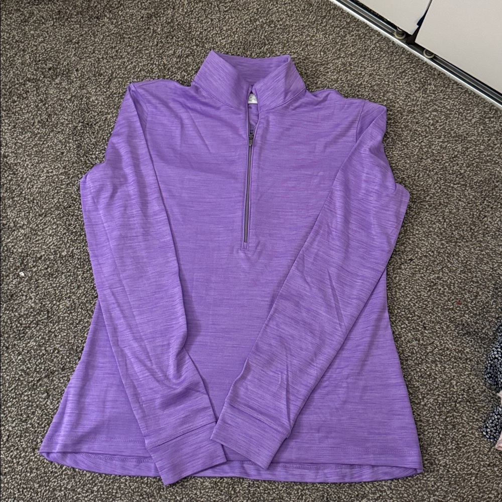 Purple Quarter-Zip Pullover